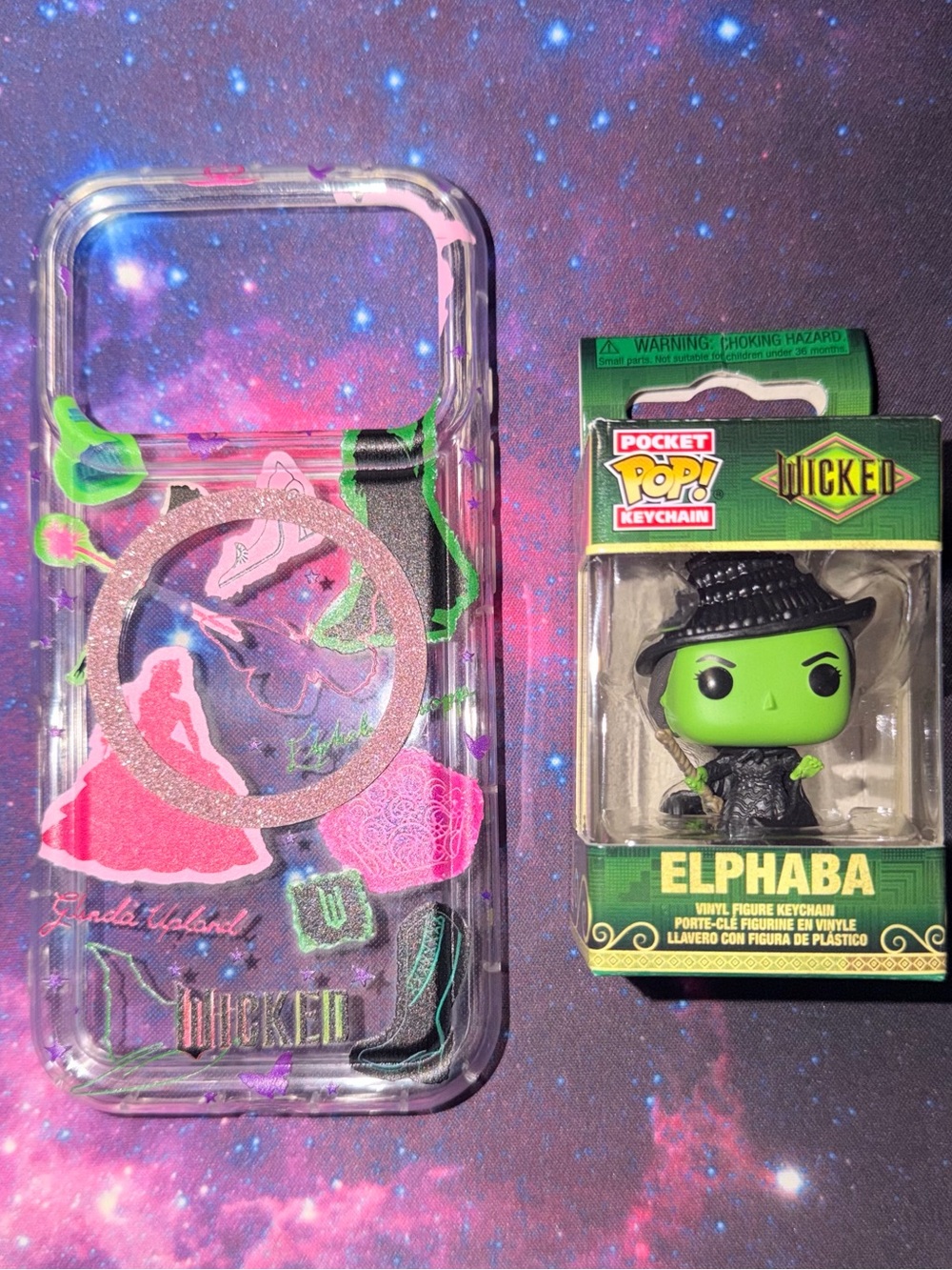 Wicked iPhone 17 Pro Case and Elphaba Funko Pop Keychain
